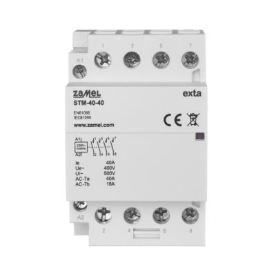 Stycznik modułowy instalacyjny 40A 4xNO 230V AC TYP: STM-40-40 (EXT10000296-WUN)
